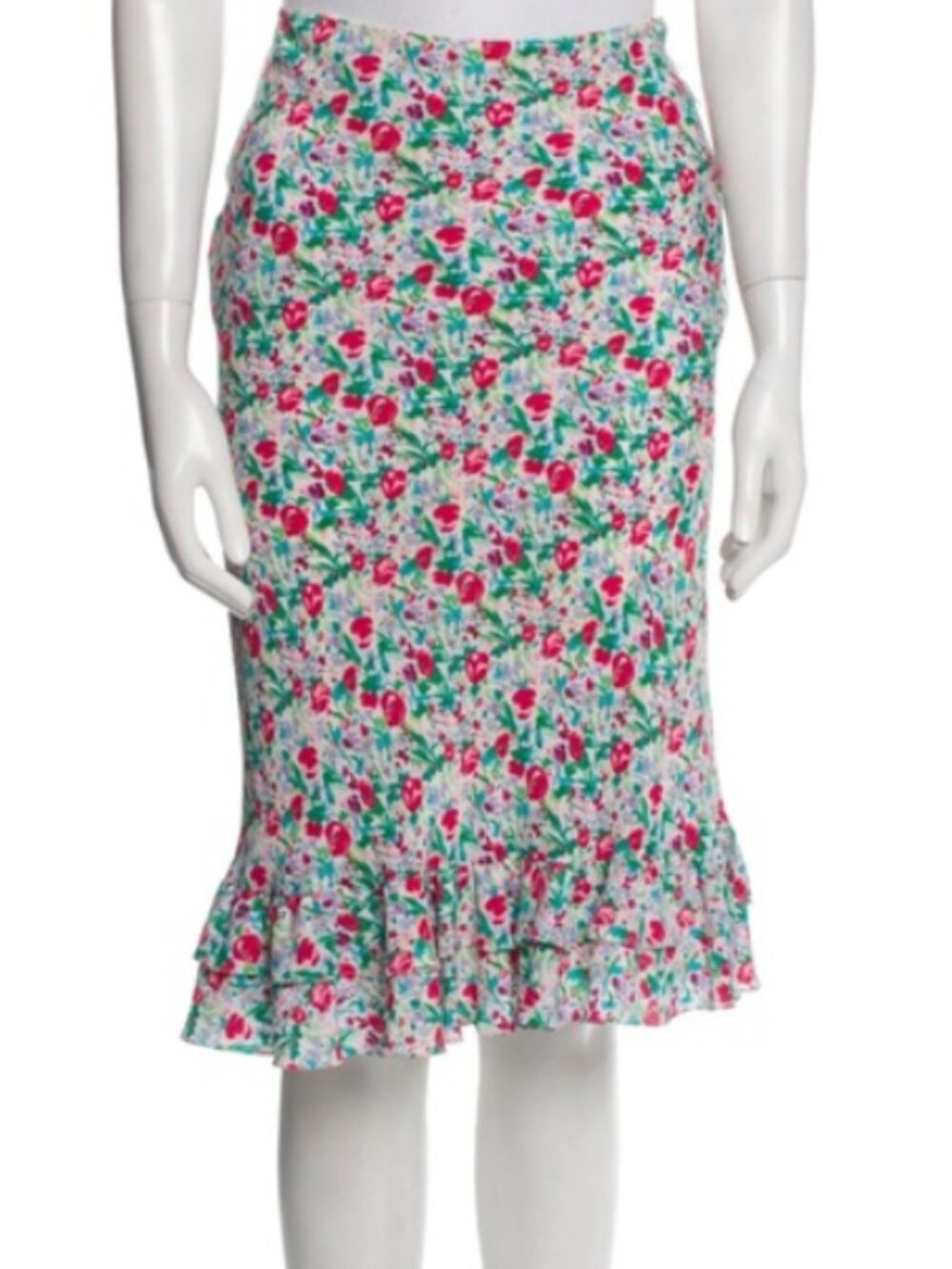 Ralph Lauren Silk Midi Skirt